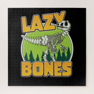 Lazy Bones cartoon logo Jigsaw Puzzle