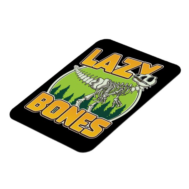 Lazy Bones cartoon logo Magnet (Left Side)