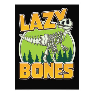Lazy Bones cartoon logo Photo Print