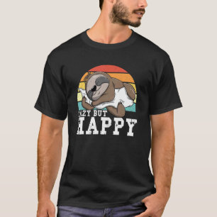 Lazy But Happy Fault Spruch Sweet Sleeping Sloth 2 T-Shirt