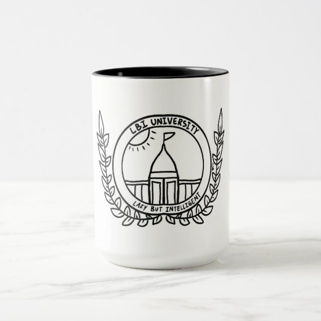 LAZY BUT INTELLIGENT (TM) UNIVERSITY COFFEE MUG (Center)