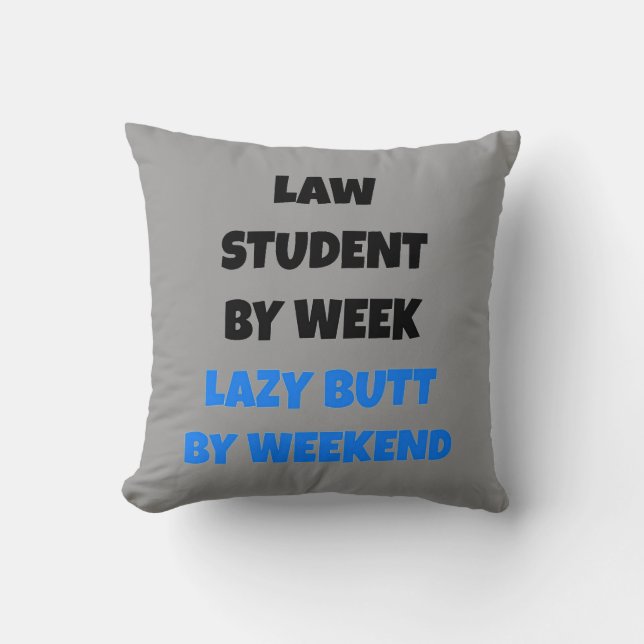 Lazy Butt Law Student Cushion (Front)