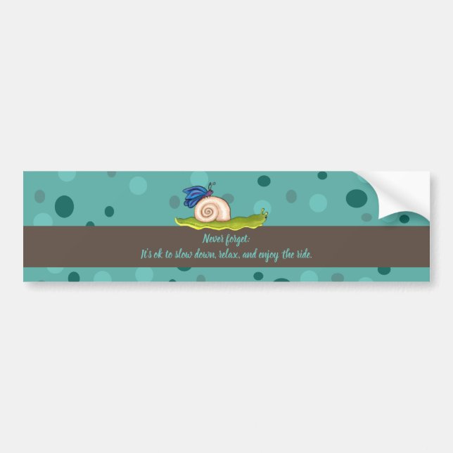 Lazy Butterfly Bumper Sticker (Front)