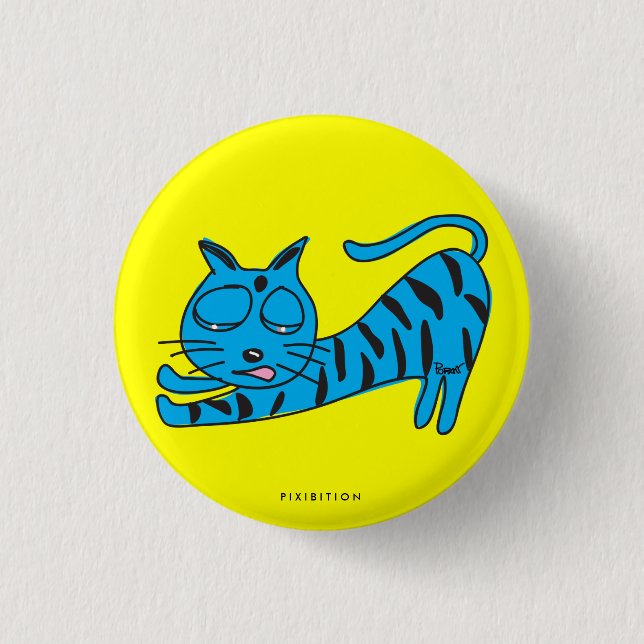 Lazy Cat Button (Front)