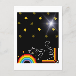 Lazy cat  postcard