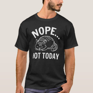 Lazy Cat Tired Animal Nope T-Shirt