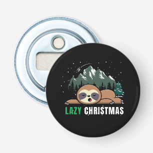 Lazy Christmas Sloth  Funny Bottle Opener