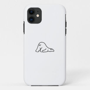 Lazy Cute Polar Bear Animal Lover iPhone 11 Case