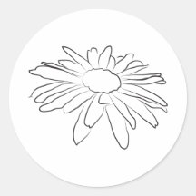 Lazy Daisy Flower Drawing
