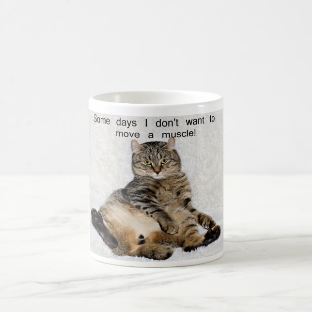 Lazy Day Cat Coffee Mug (Center)