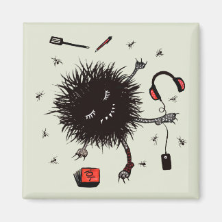 Lazy Day Relax Monster And Daydream Magnet