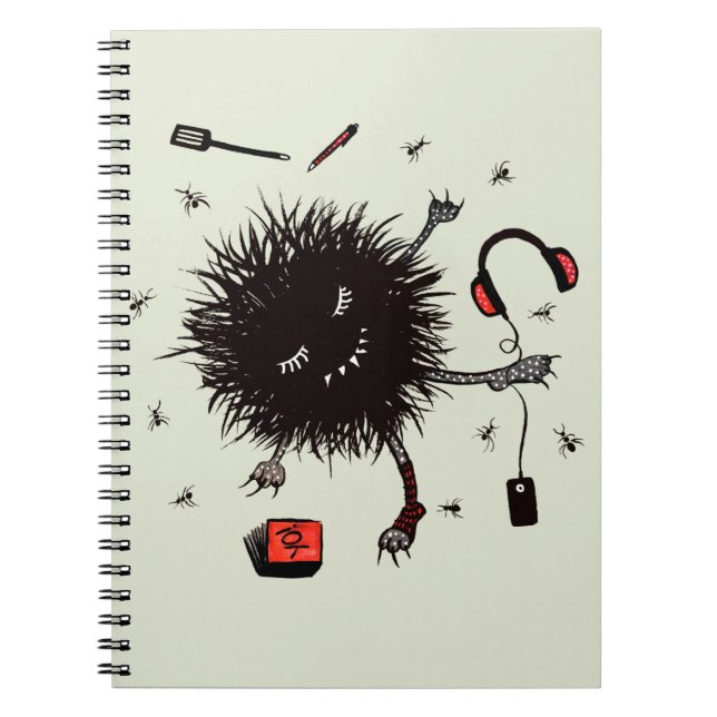 Lazy Day Relax Monster And Daydream Notebook (Front)