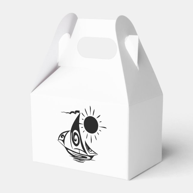 Lazy Day Sailing Favour Box (Front Side)