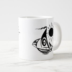 Lazy Day Sailing Large Coffee Mug