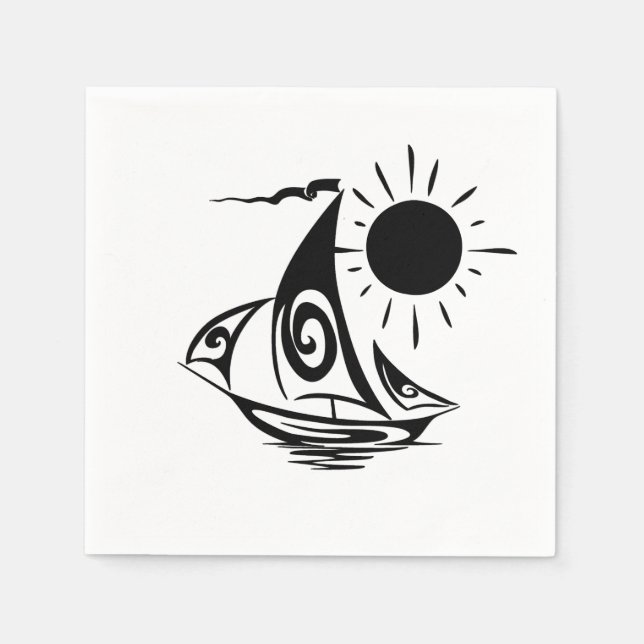 Lazy Day Sailing Napkin (Front)