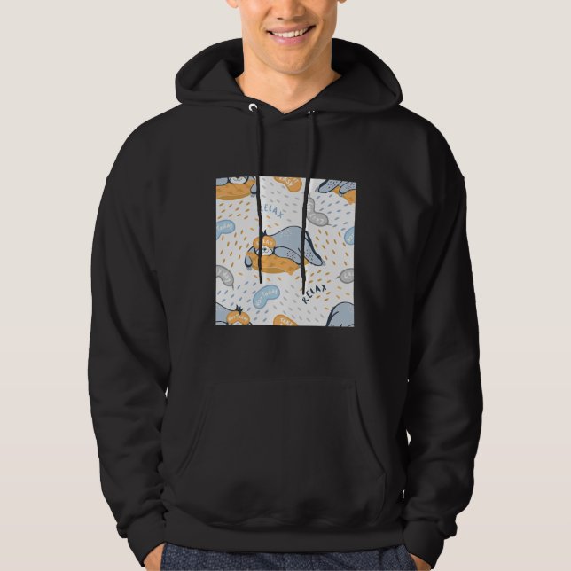 Lazy Day Sloth Hoodie (Front)
