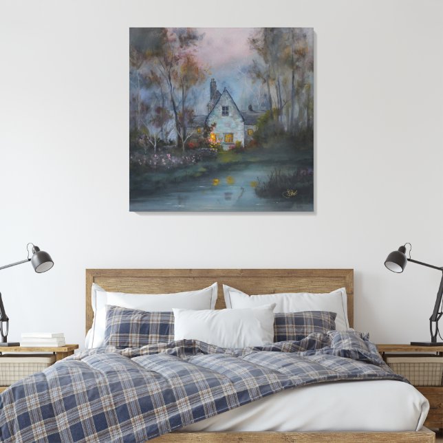 "Lazy Days" Canvas Print (Insitu(Bedroom))