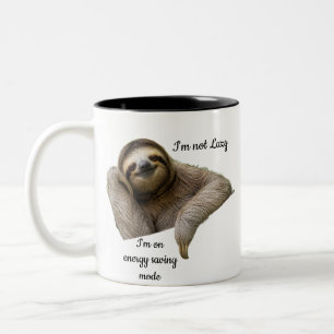 Lazy Denial Humour Two-Tone Coffee Mug