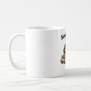 Lazy Dog Meme Cartoon  Coffee Mug