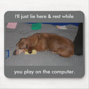 Lazy Dog Mouse Mat