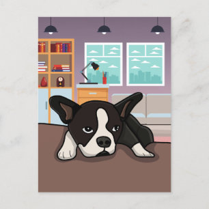 Lazy dog postcard