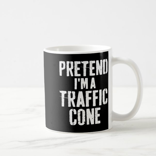 Lazy Easy Halloween Costume Pretend I'm A Traffic  Coffee Mug (Right)