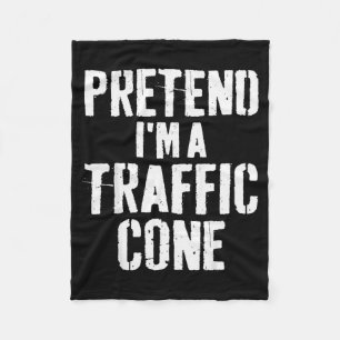 Lazy Easy Halloween Costume Pretend I'm A Traffic  Fleece Blanket