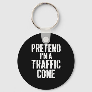Lazy Easy Halloween Costume Pretend I'm A Traffic Key Ring