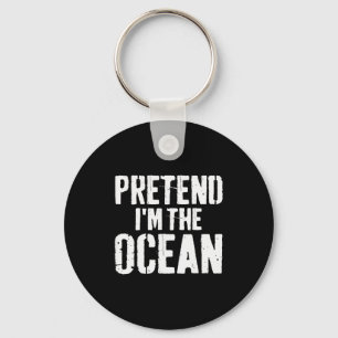 Lazy Easy Halloween Costume Pretend I'm The Ocean Key Ring