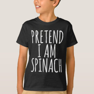 Lazy Fun Halloween Costume Pretend I Am Spinach  T-Shirt