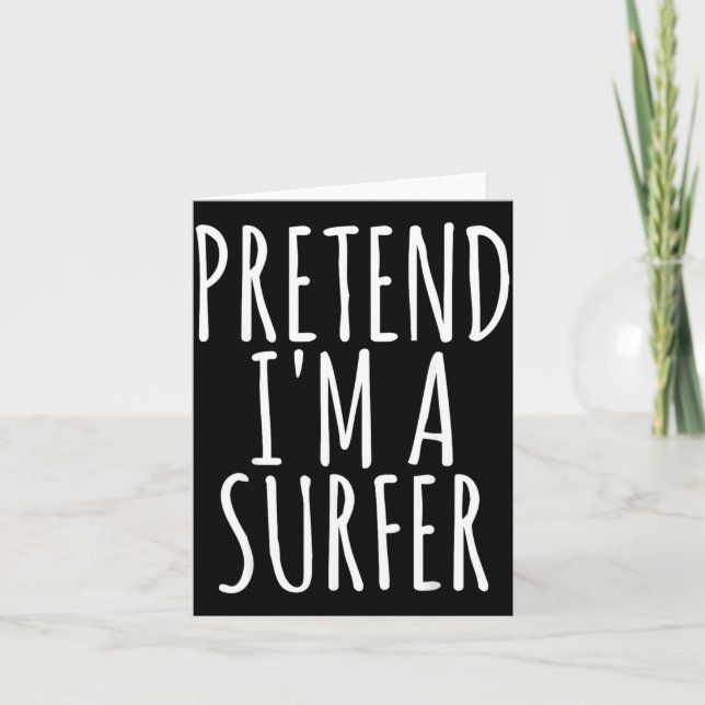 Lazy Funny Halloween Costume Card (Front)