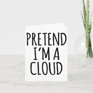 Lazy Funny Halloween Costume - Cloud Gift Sky High Card
