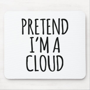 Lazy Funny Halloween Costume - Cloud Gift Sky High Mouse Mat