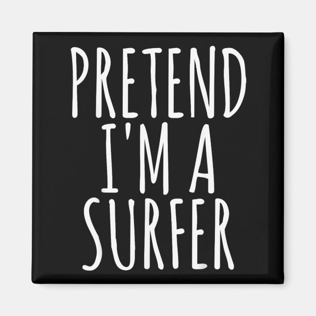 Lazy Funny Halloween Costume Magnet (Front)
