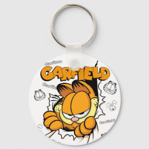Lazy Garfield Smash Key Ring