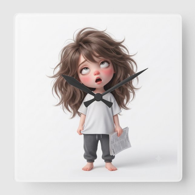 Lazy girl clock (Front)