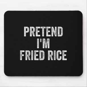 Lazy Halloween Costume Shirt Pretend Fried Rice Mouse Mat