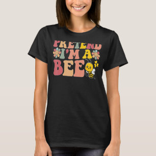 Lazy Halloween Quotes Pretend I'm A Bee Last Minut T-Shirt