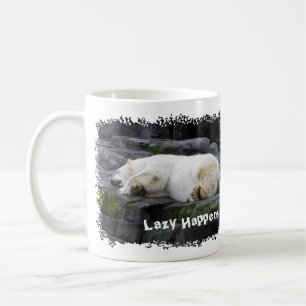Lazy Happens Polar Bear Coffee Mug
