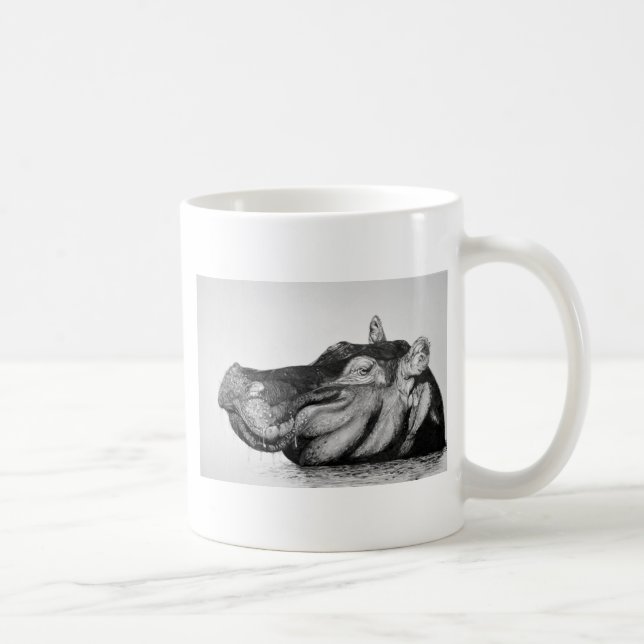 Lazy Hippo Coffee Mug (Right)