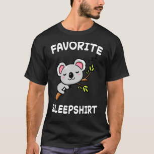 Lazy Koala Koalas Bears Nap Sleeping Sleep Pyjamas T-Shirt