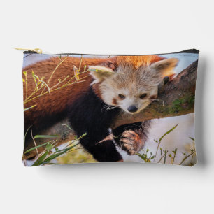 Lazy little red panda accessory pouch