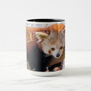 Lazy little red panda mug