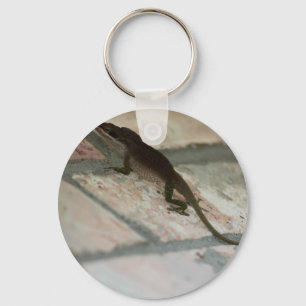 Lazy Lizard Key Ring