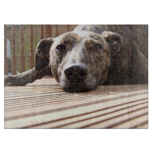 Lazy Lurcher Cutting Board (Front)