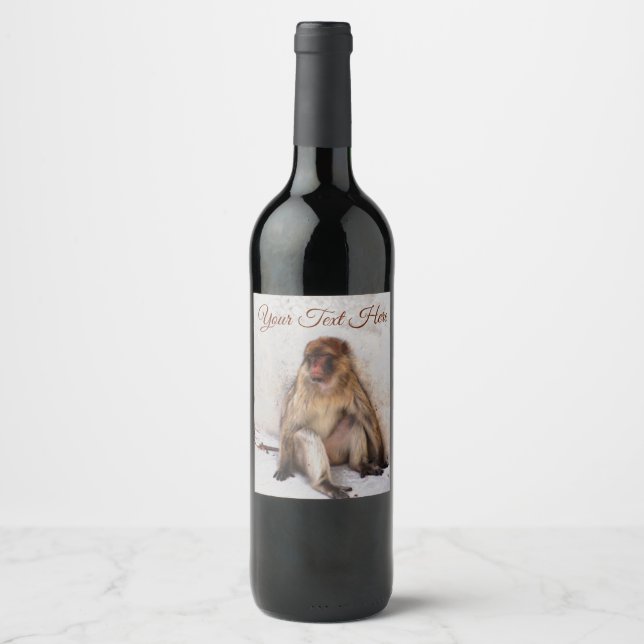 Lazy Monkey Wine Label (Front)