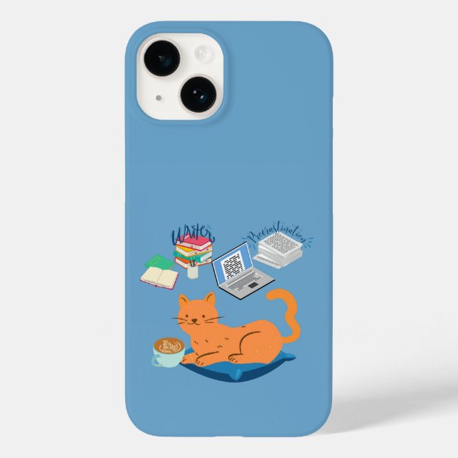  Lazy Orange Cat Case-Mate iPhone Case (Back)