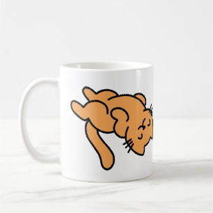 Lazy Orange Cat Coffee Mug