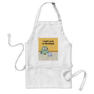 lazy owl - I don't do Mondays! Standard Apron
