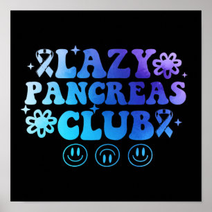 Lazy Pancreas Club Diabetes Awareness Month Poster